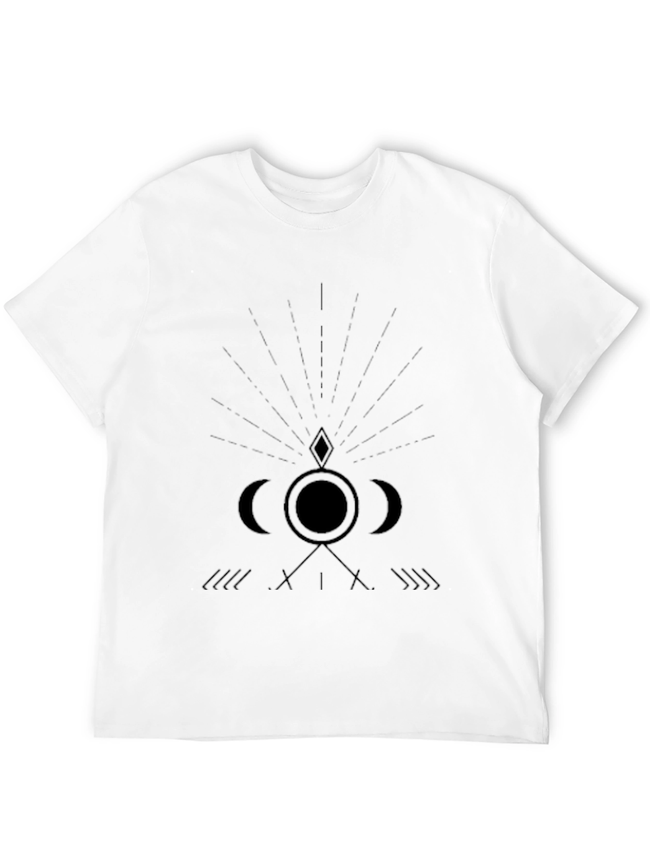Mens Occult Graphic Print Black T-Shirt