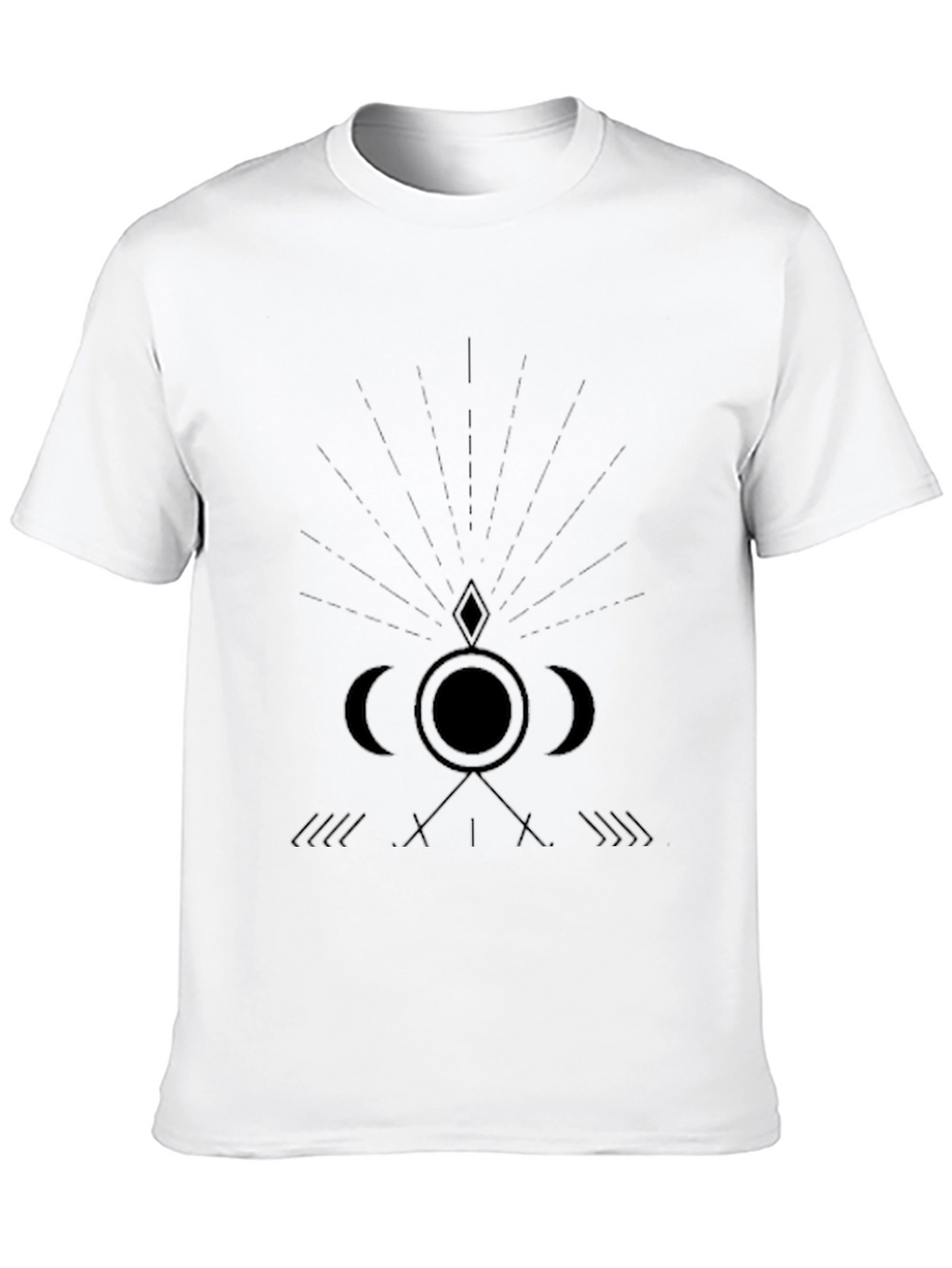 Mens Occult Graphic Print Black T-Shirt