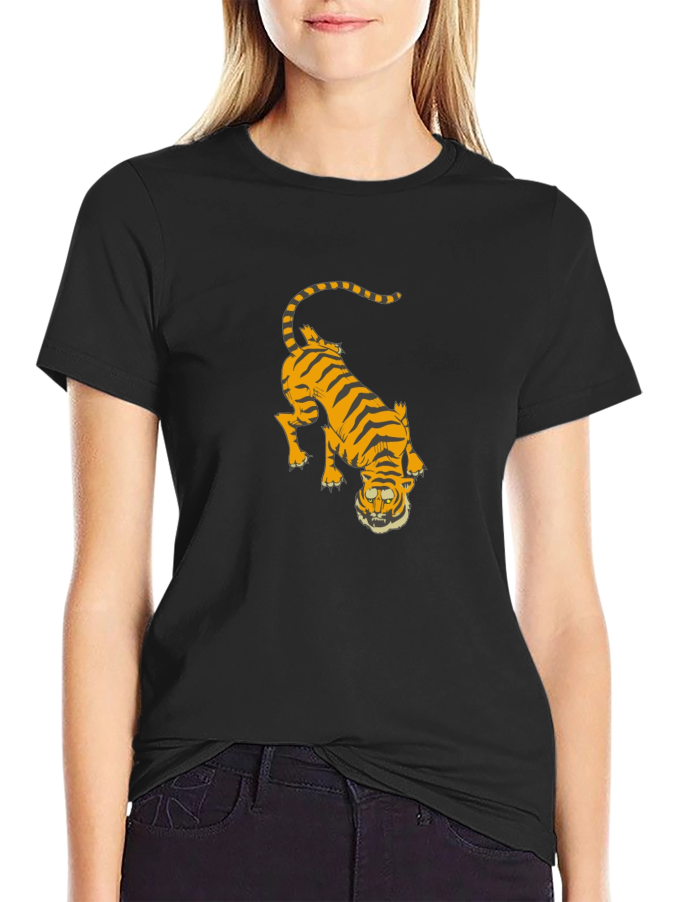 Tiger Graphic Black T-Shirt