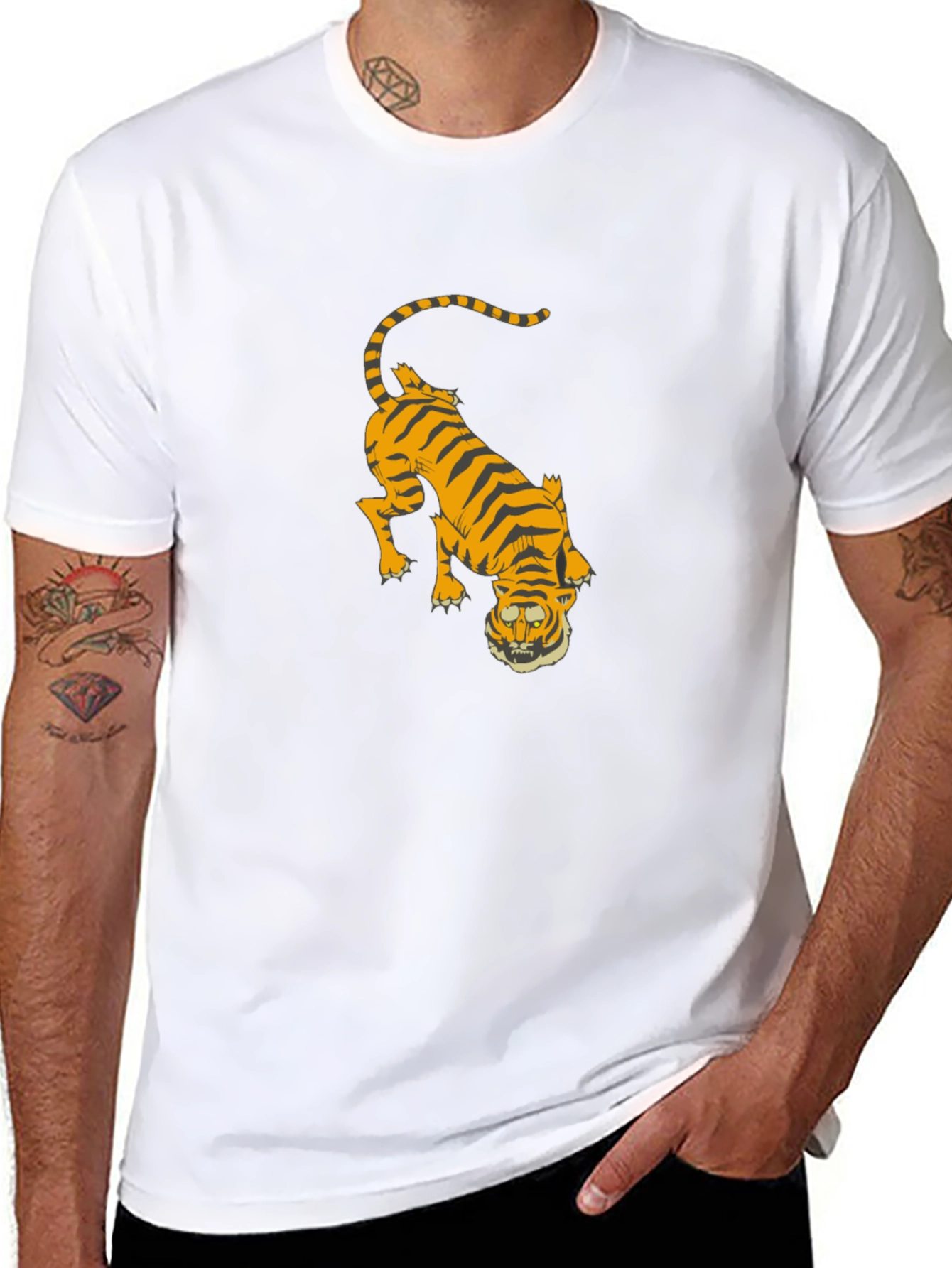 Tiger Graphic Black T-Shirt