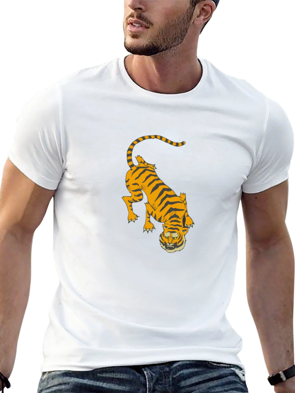 Tiger Graphic Black T-Shirt
