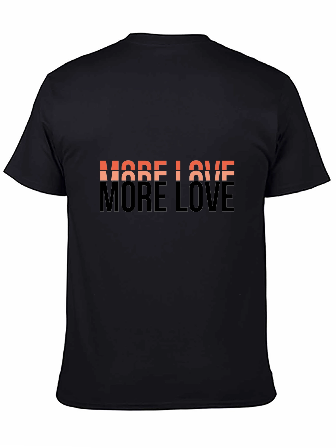 More Love Graphic Tee - Stylish Black Cotton Shirt