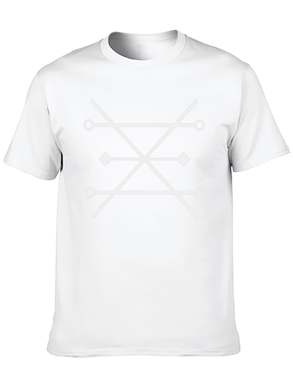 Geometric Graphic Tee - Modern Black T-Shirt