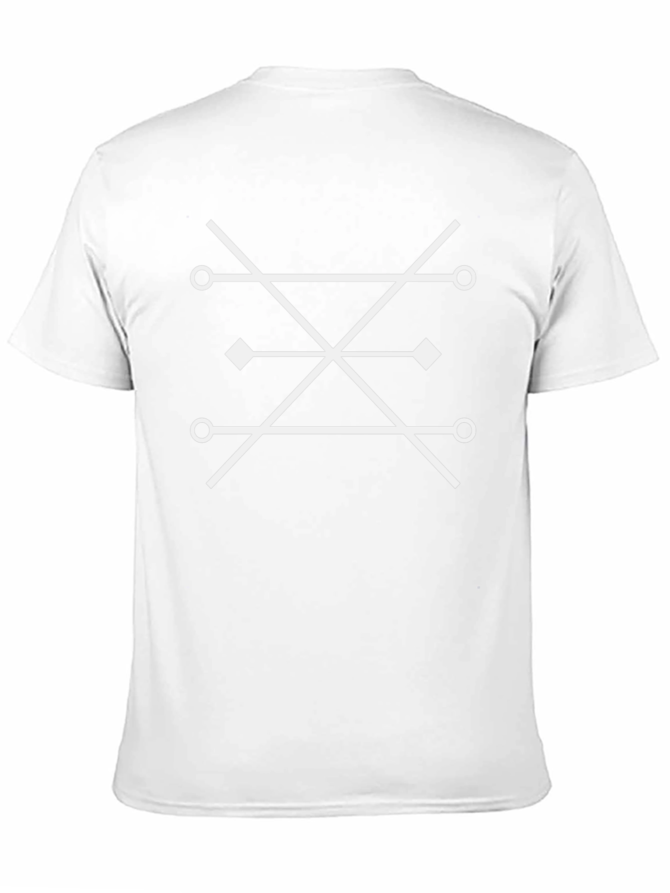 Geometric Graphic Tee - Modern Black T-Shirt