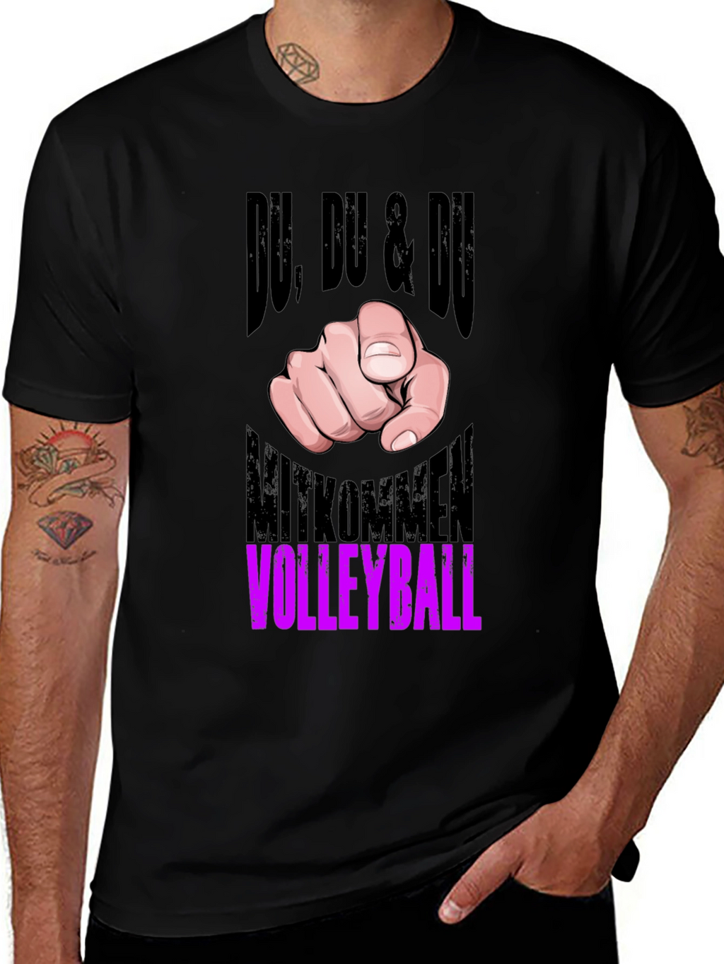 Du Volleyball Graphic Tee
