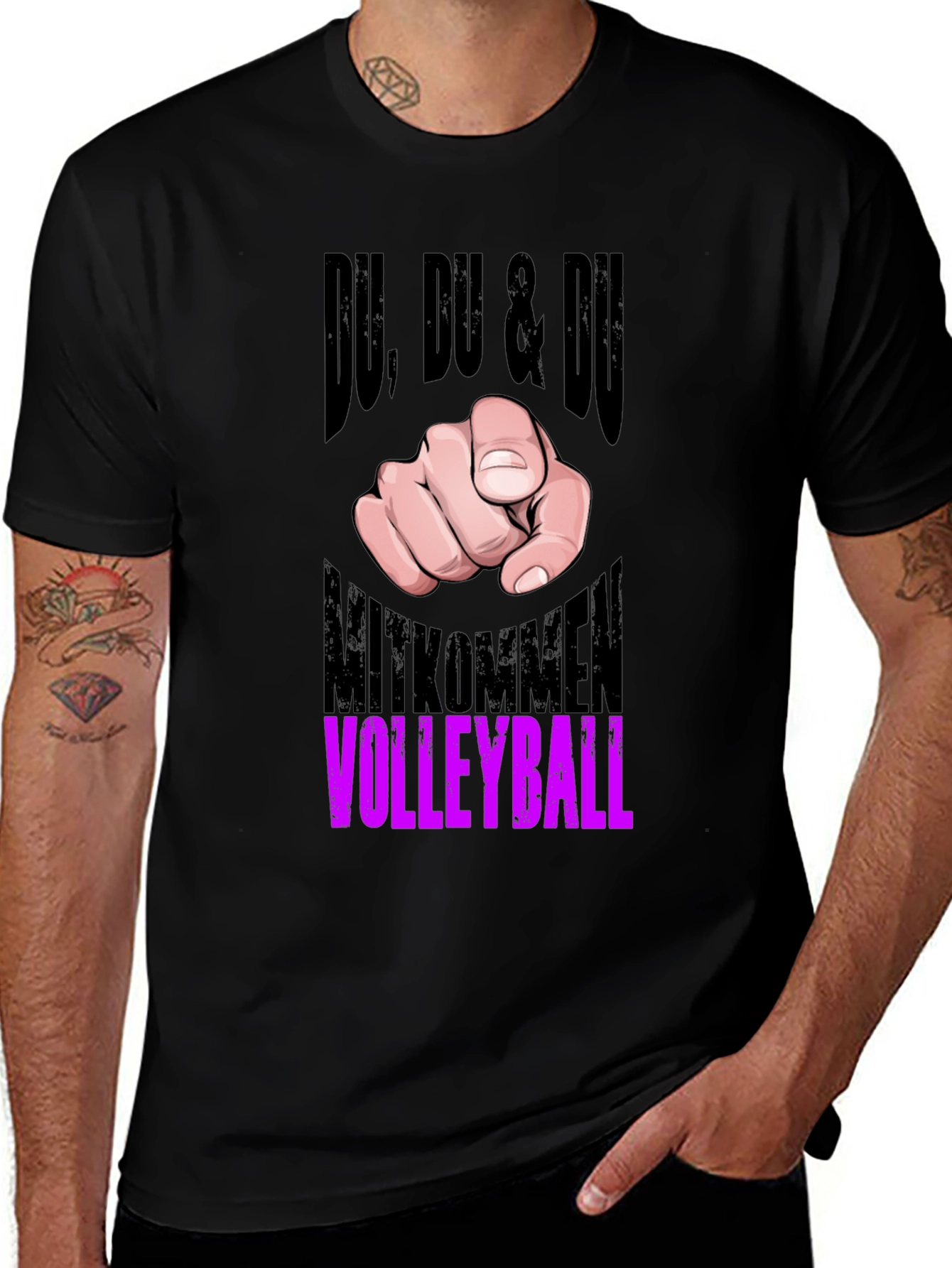 Du Volleyball Graphic Tee