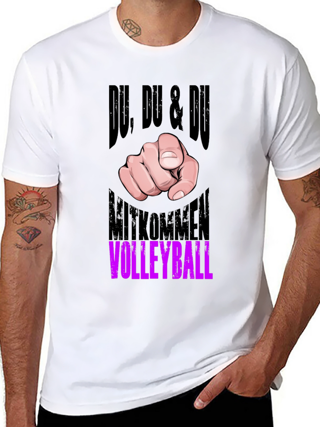 Du Volleyball Graphic Tee