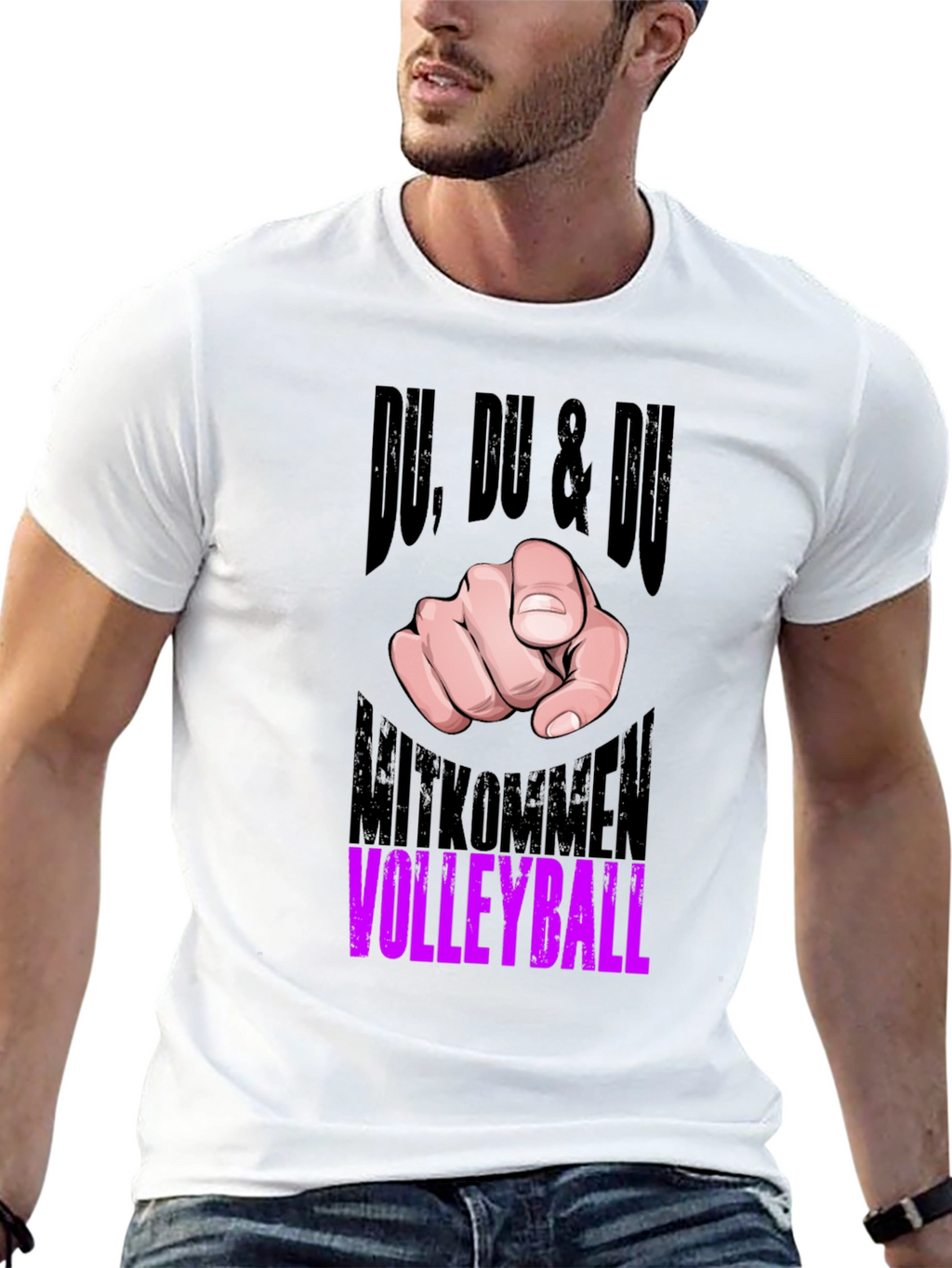 Du Volleyball Graphic Tee