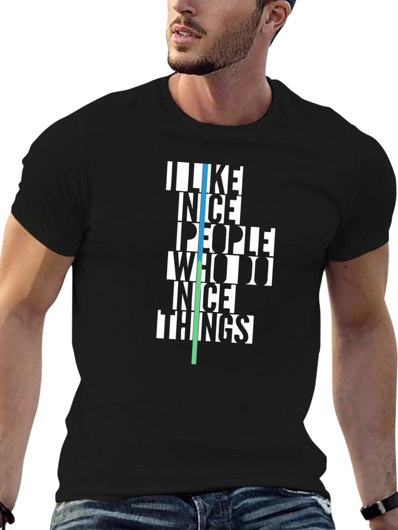 I Like Nice People T-Shirt - Stylish Graphic Tee
