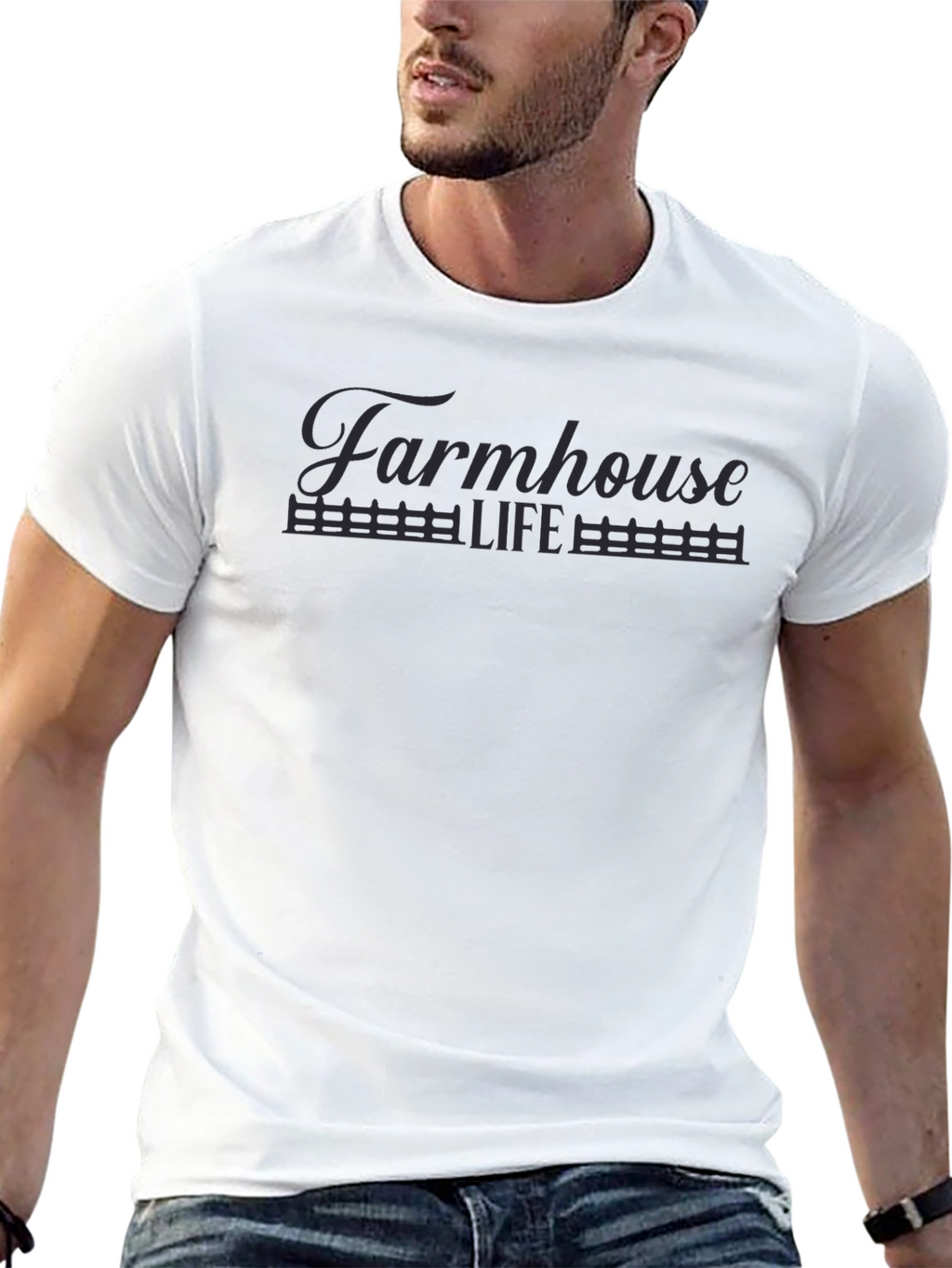 Farmhouse Life Black Graphic Tee