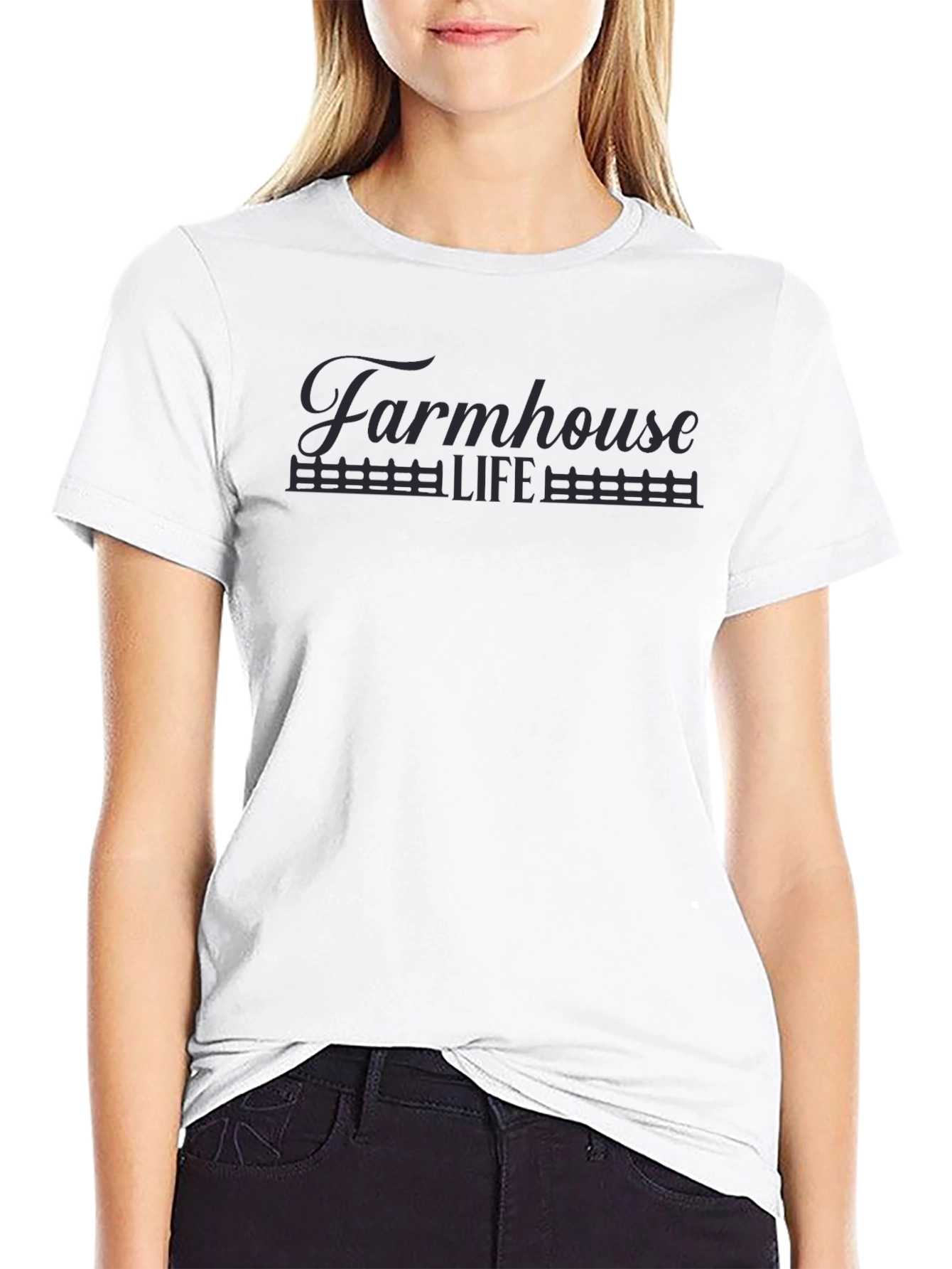 Farmhouse Life Black Graphic Tee