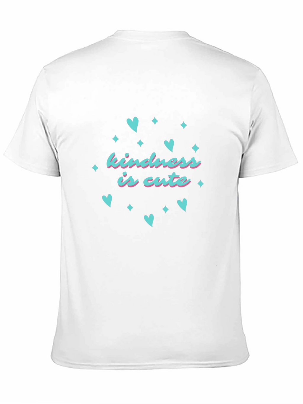 Kindness is Cute T-Shirt - Black Crew Neck