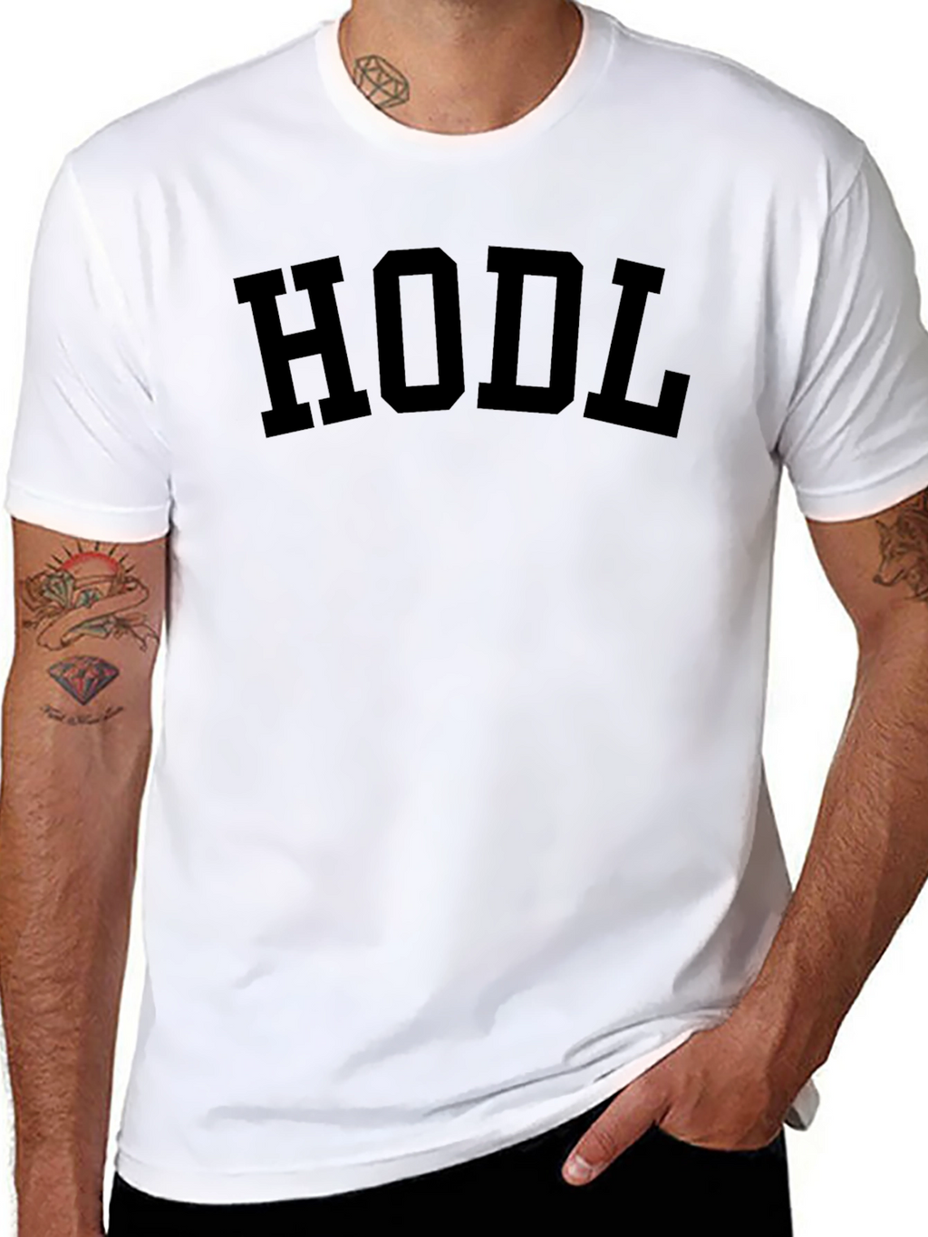 HODL Black T-Shirt - Crypto Investor Apparel