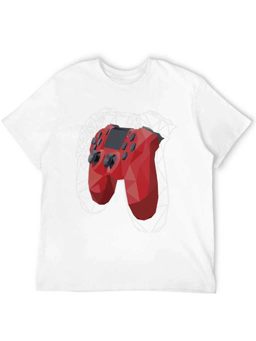 Geometric Gamepad Graphic Tee - Gamer Style