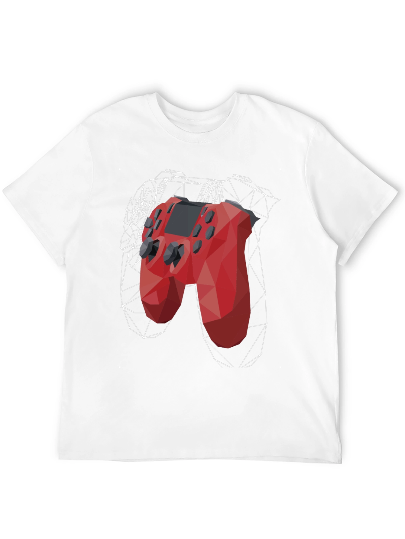 Geometric Gamepad Graphic Tee - Gamer Style