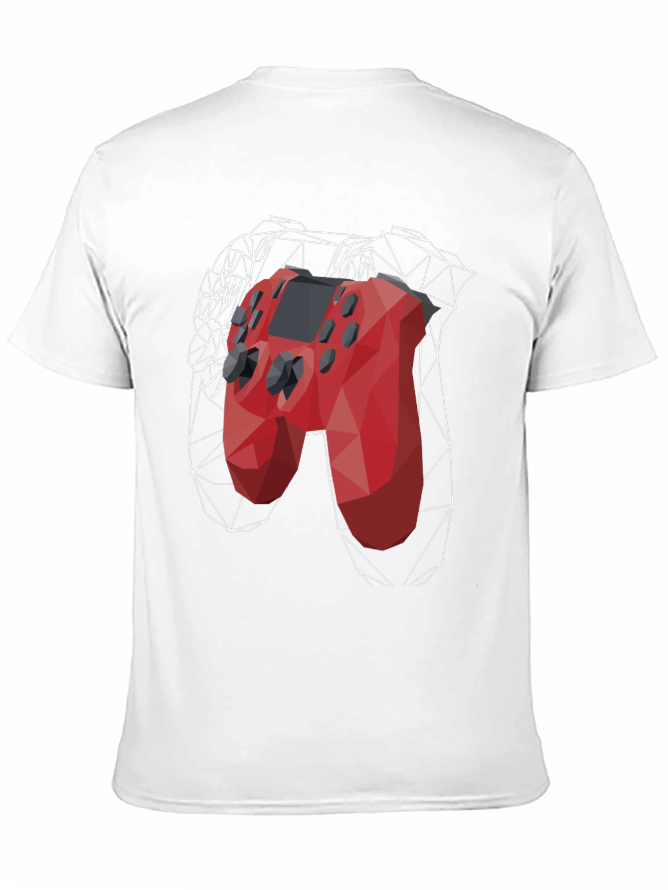 Geometric Gamepad Graphic Tee - Gamer Style