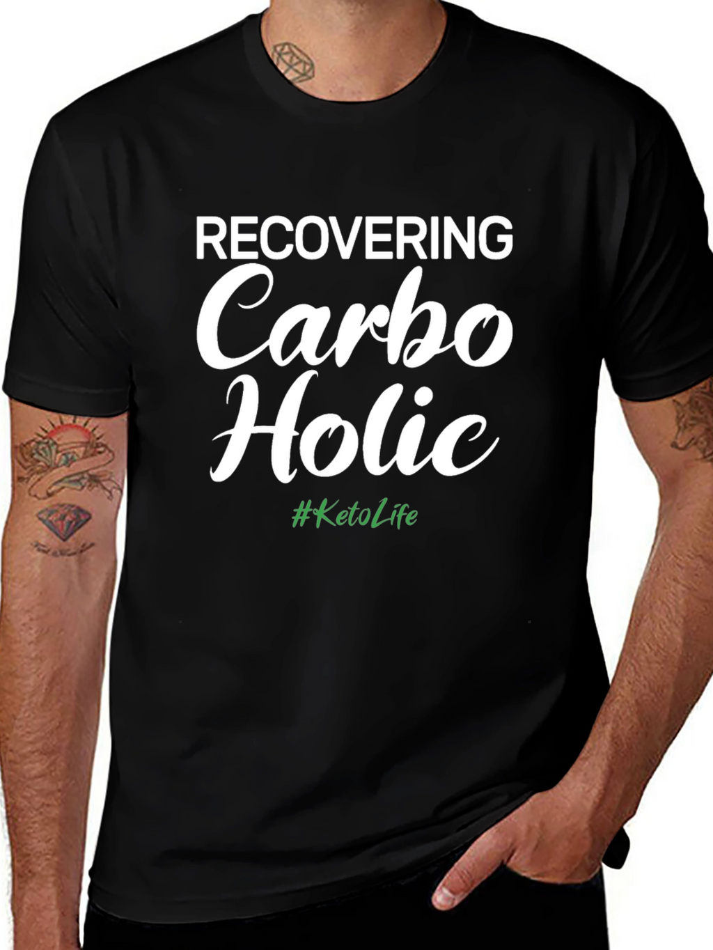 Recovering Carbo Holic Keto Life T-Shirt