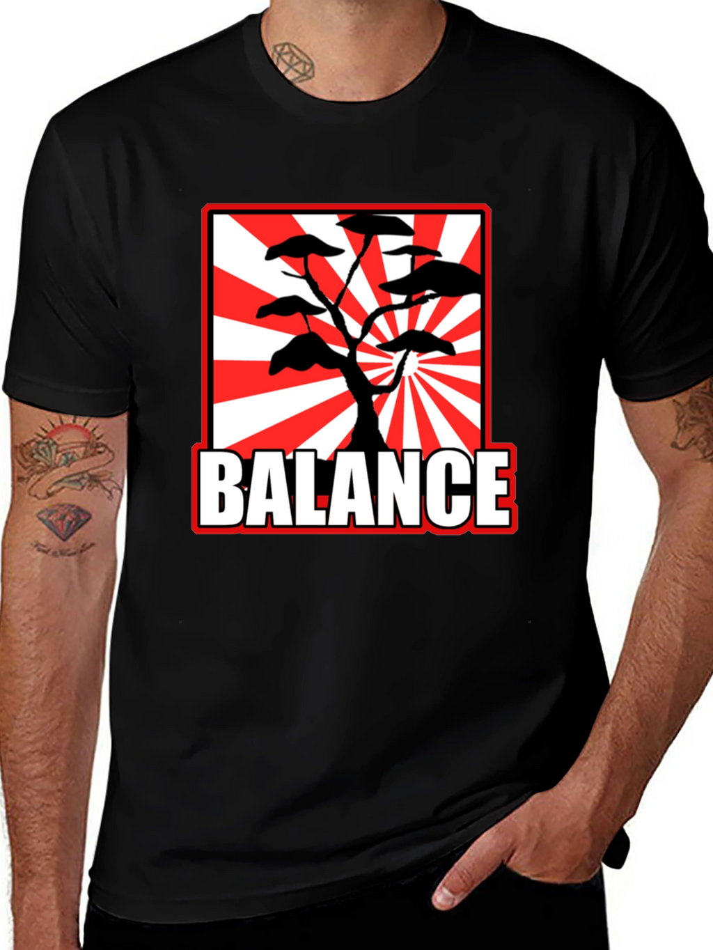 BALANCE Bonsai Tree T-Shirt - Japanese Style