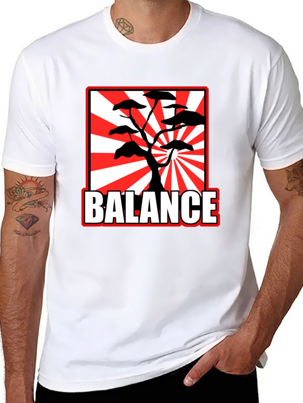 BALANCE Bonsai Tree T-Shirt - Japanese Style