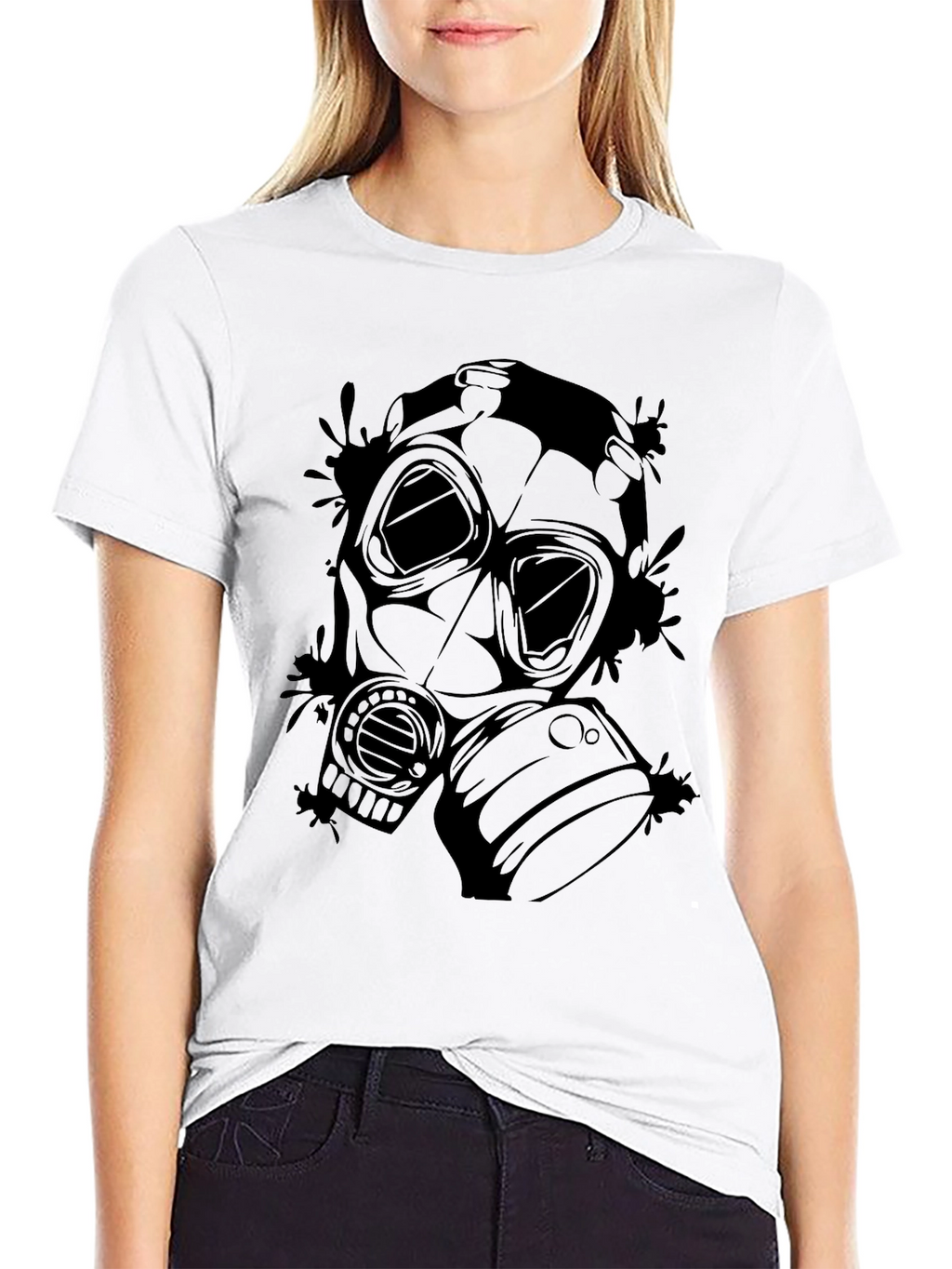 Gas Mask Graphic T-Shirt - Dark Design