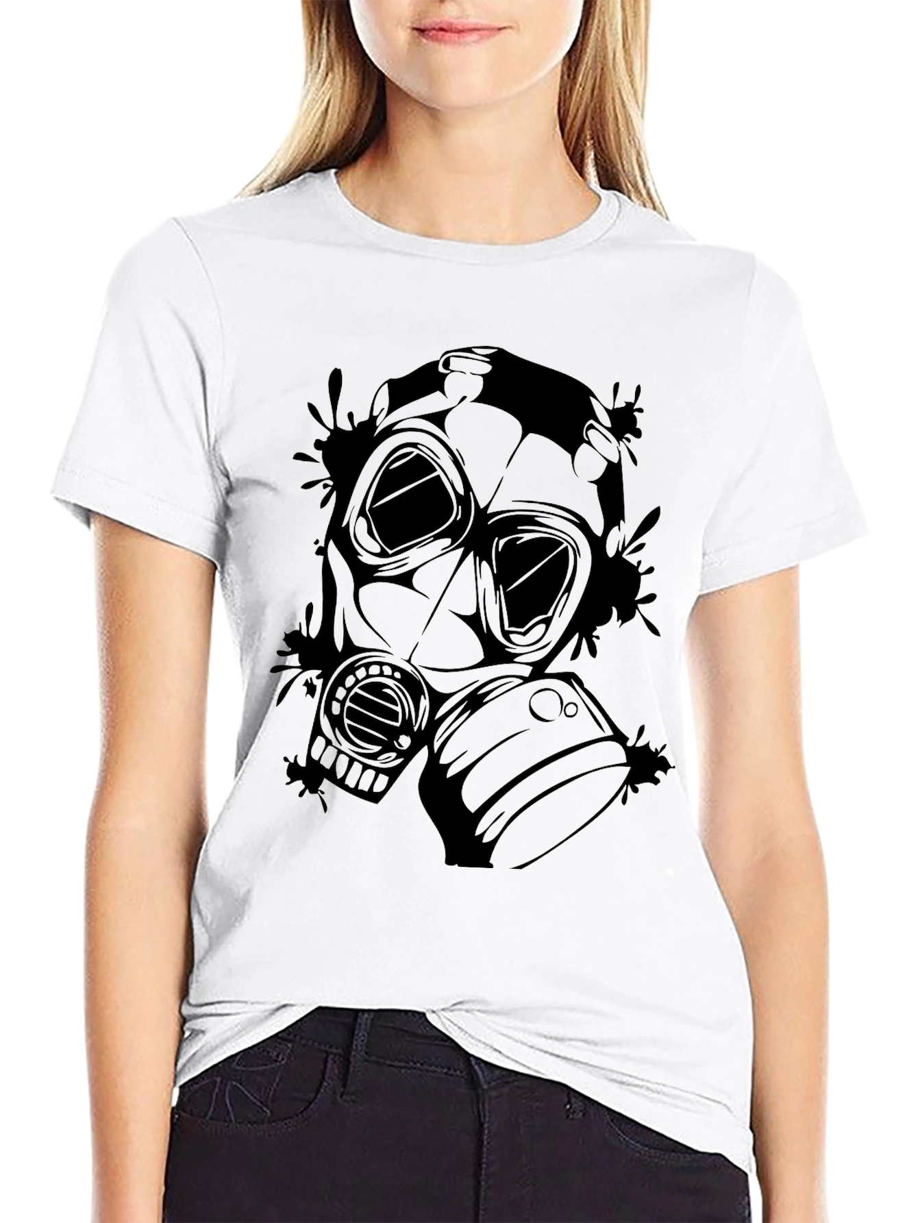 Gas Mask Graphic T-Shirt - Dark Design