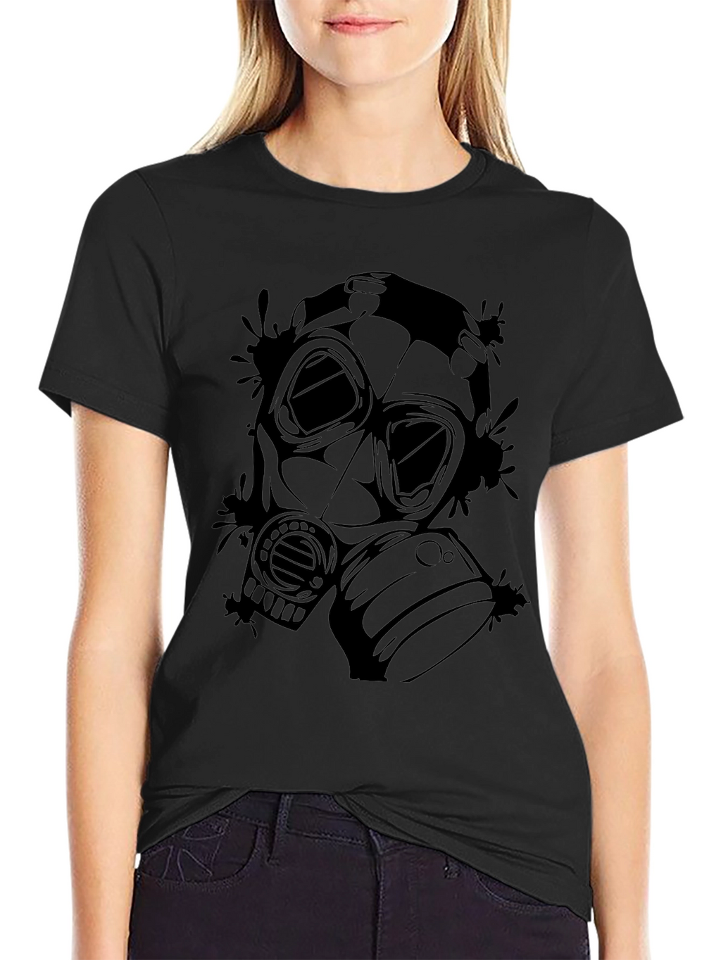 Gas Mask Graphic T-Shirt - Dark Design