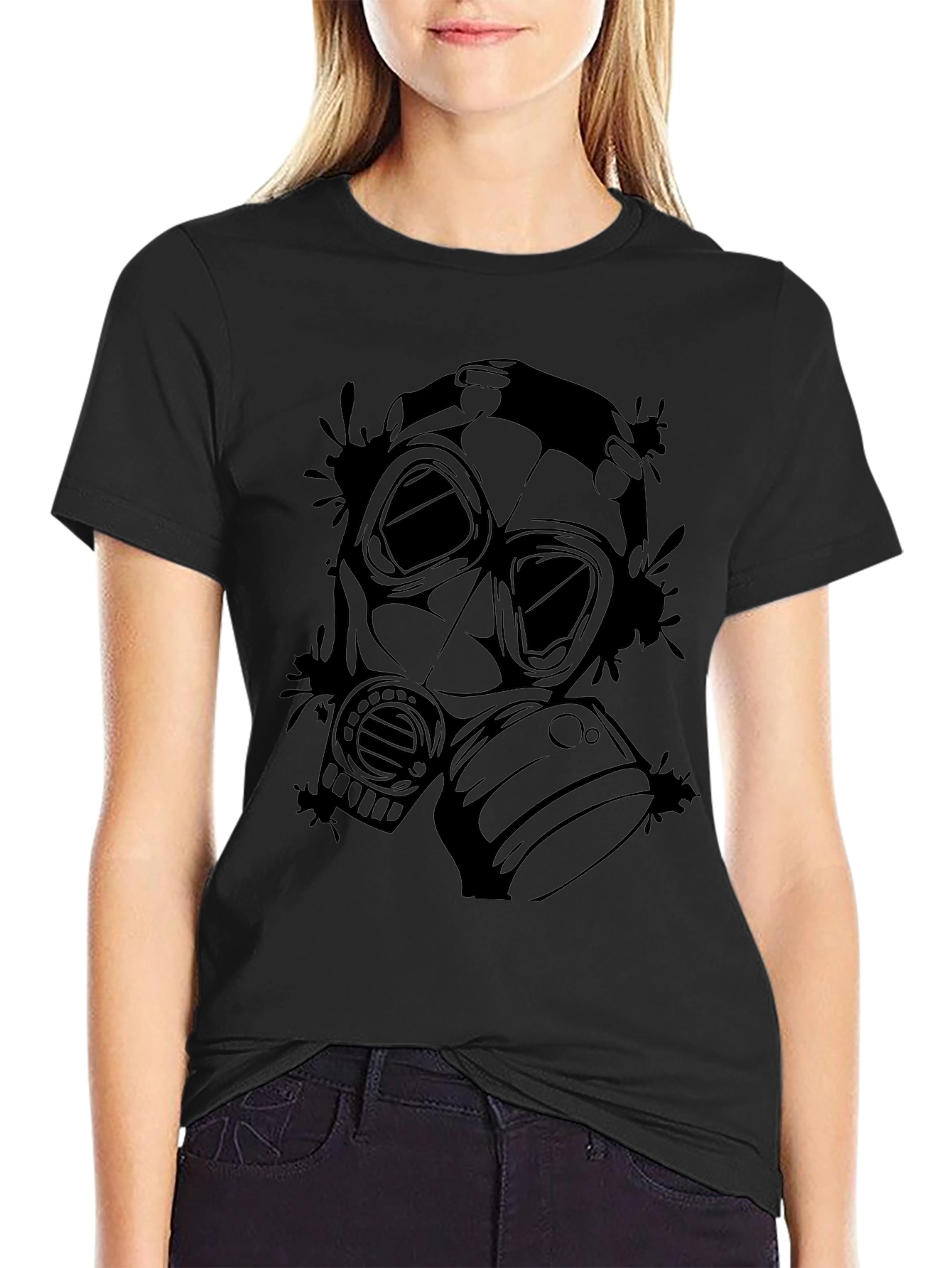 Gas Mask Graphic T-Shirt - Dark Design