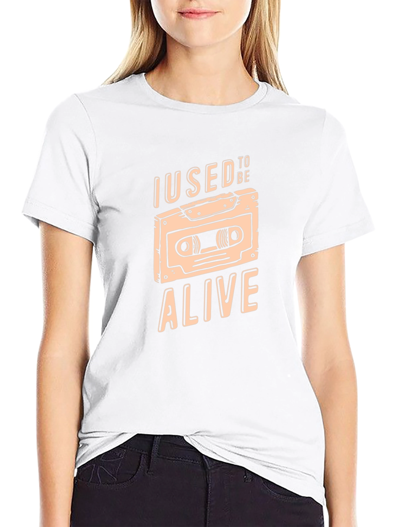 I Used To Be Alive Cassette Tape Graphic Tee