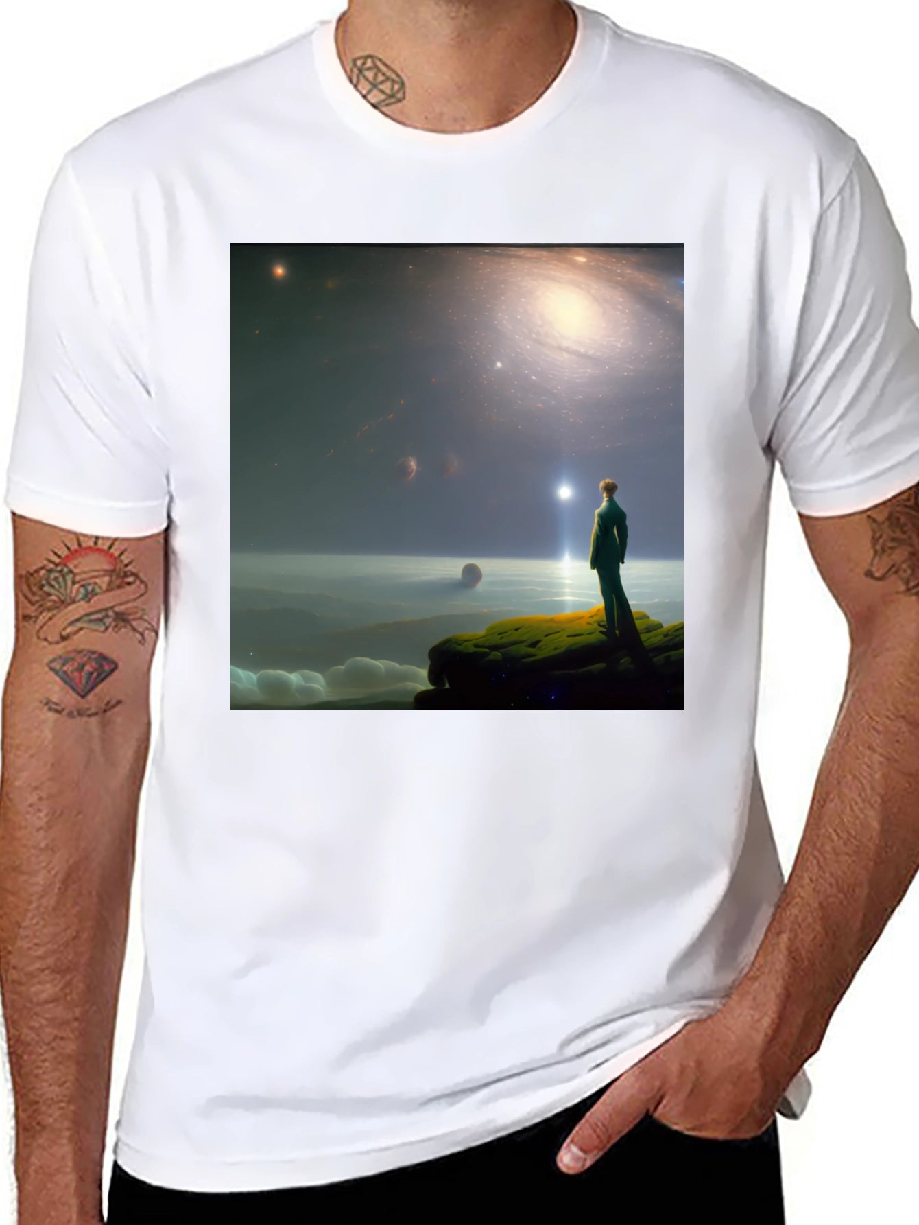 Galactic Dreamer T-Shirt - Stargazer Design