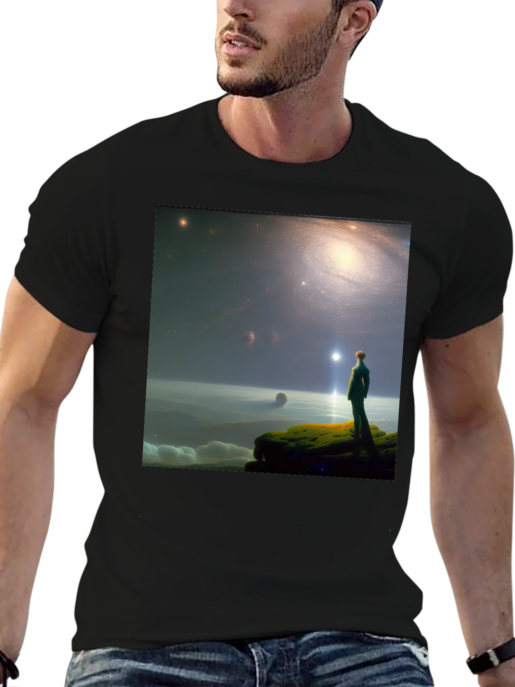 Galactic Dreamer T-Shirt - Stargazer Design