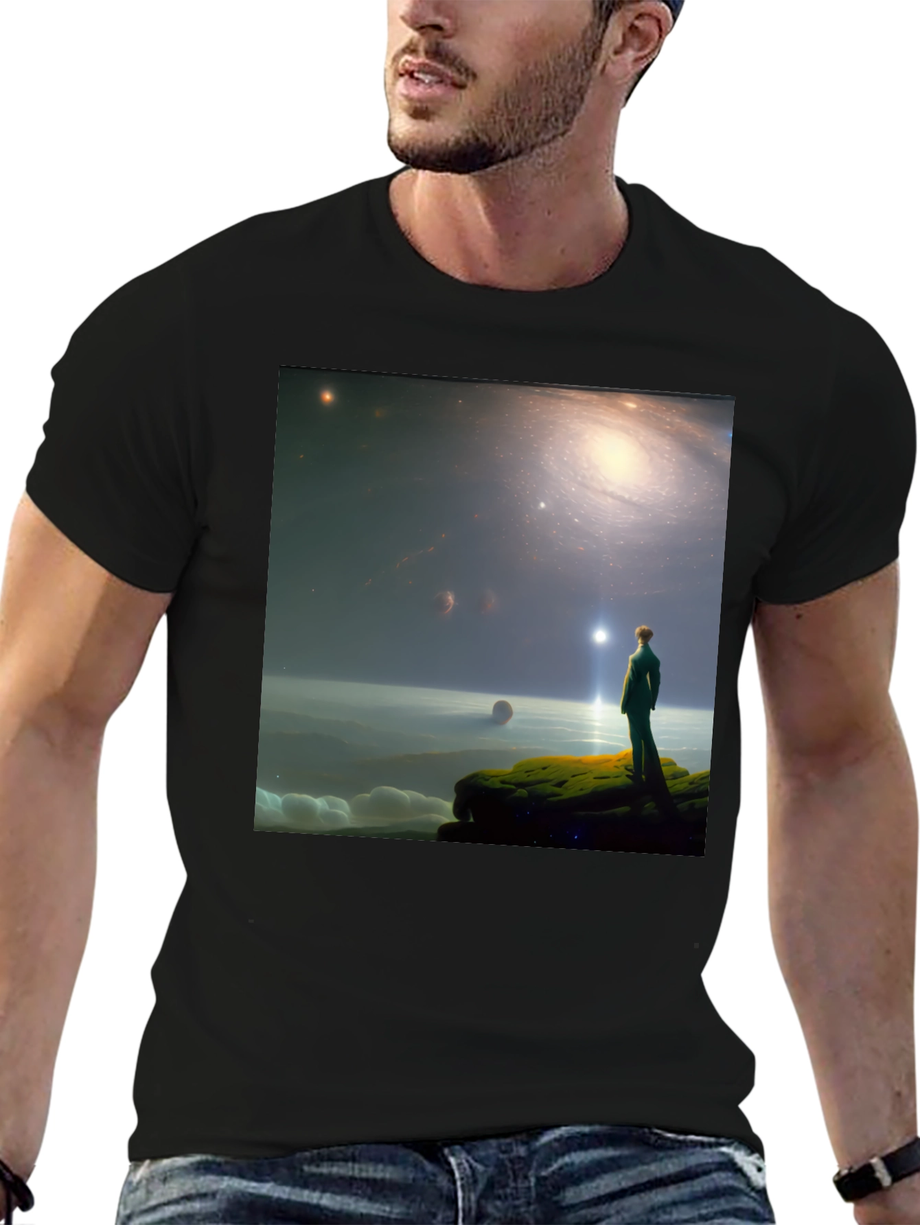 Galactic Dreamer T-Shirt - Stargazer Design