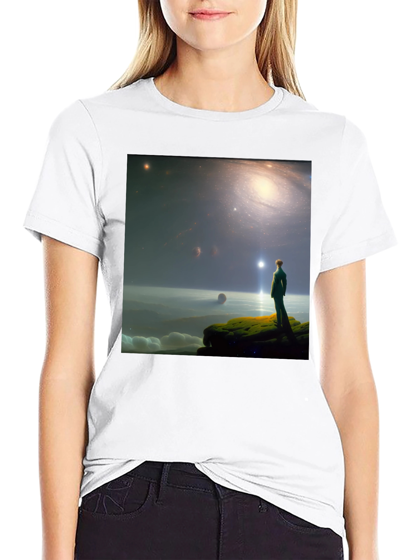 Galactic Dreamer T-Shirt - Stargazer Design