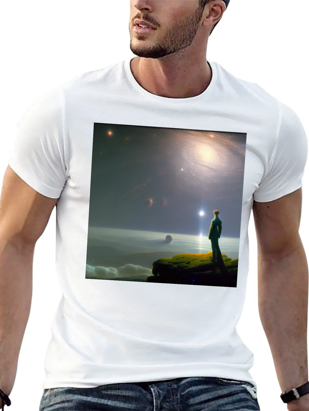 Galactic Dreamer T-Shirt - Stargazer Design