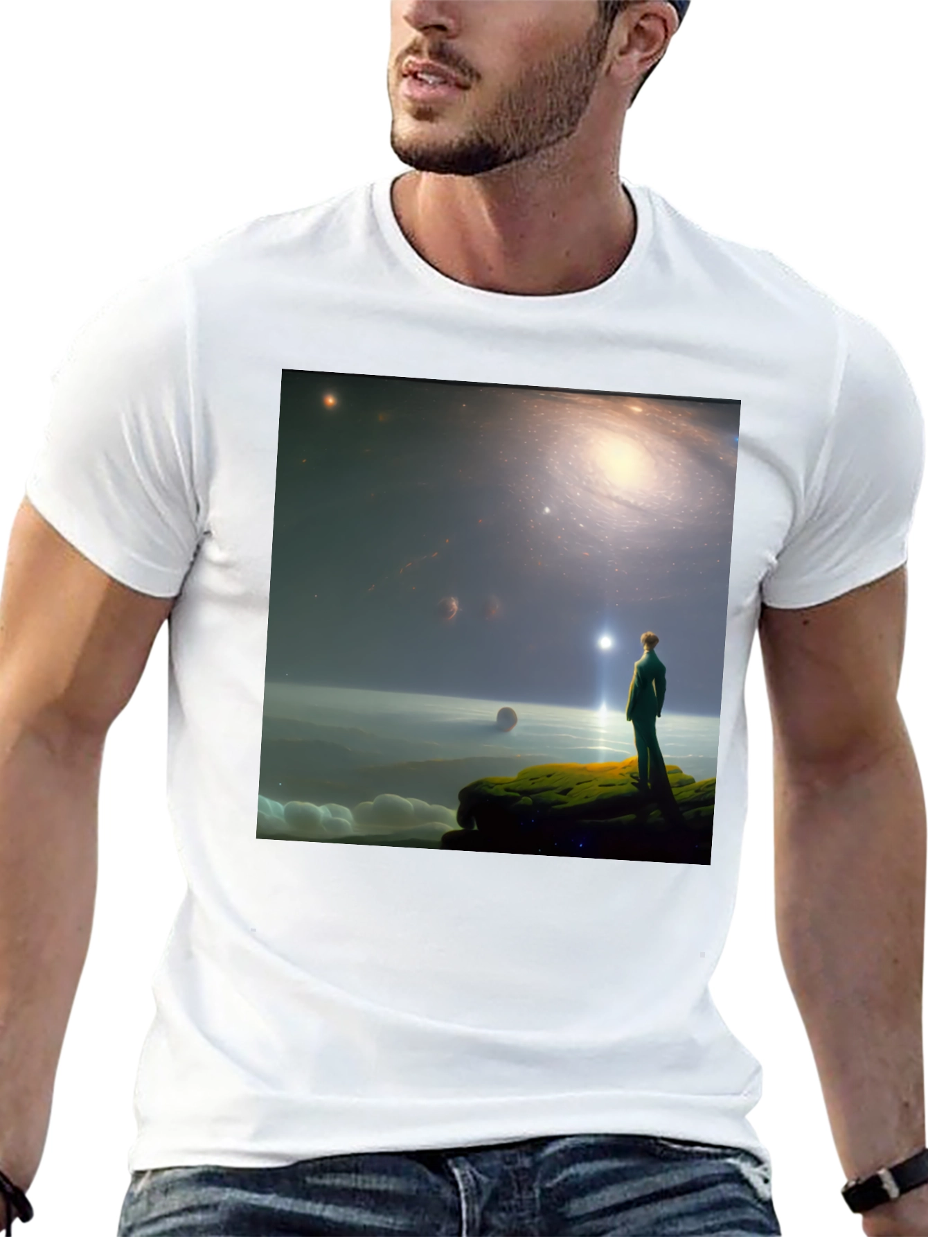 Galactic Dreamer T-Shirt - Stargazer Design