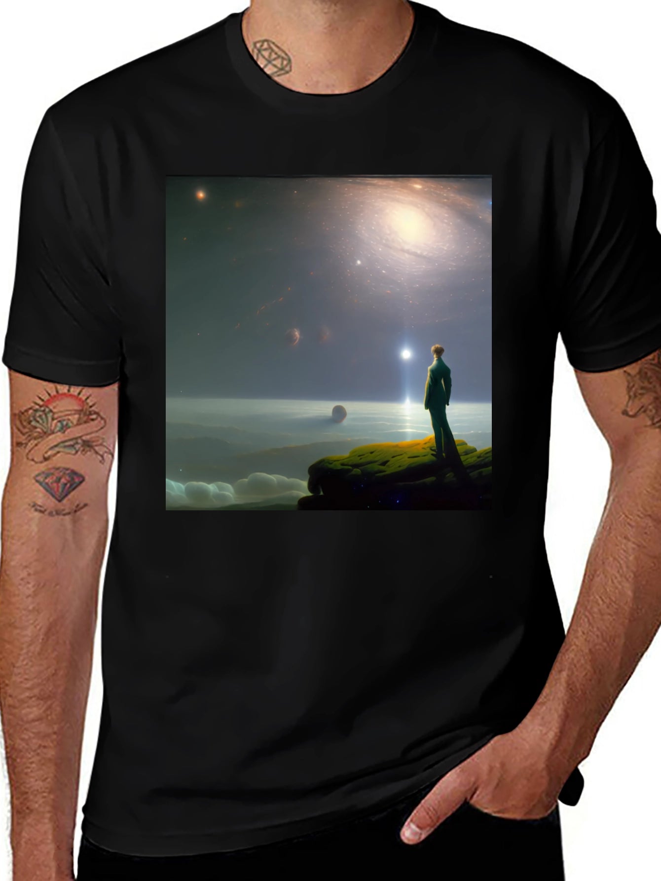 Galactic Dreamer T-Shirt - Stargazer Design