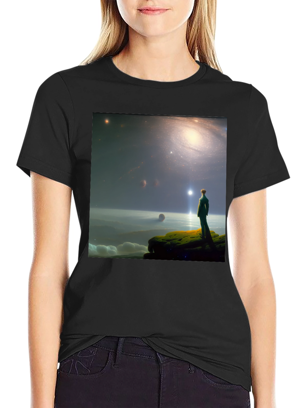 Galactic Dreamer T-Shirt - Stargazer Design