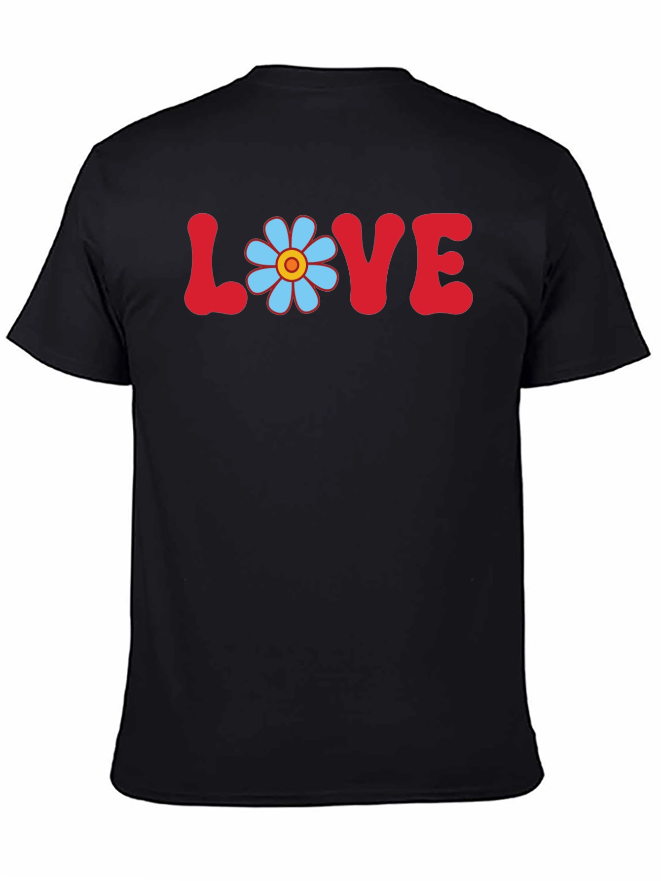 Love Flower Power T-Shirt Retro Graphic Tee