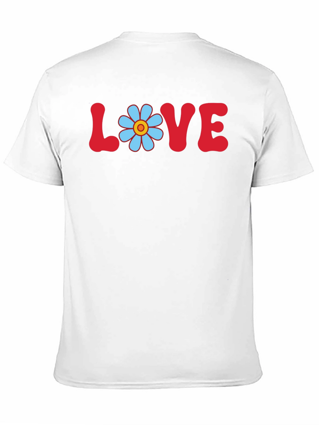 Love Flower Power T-Shirt Retro Graphic Tee