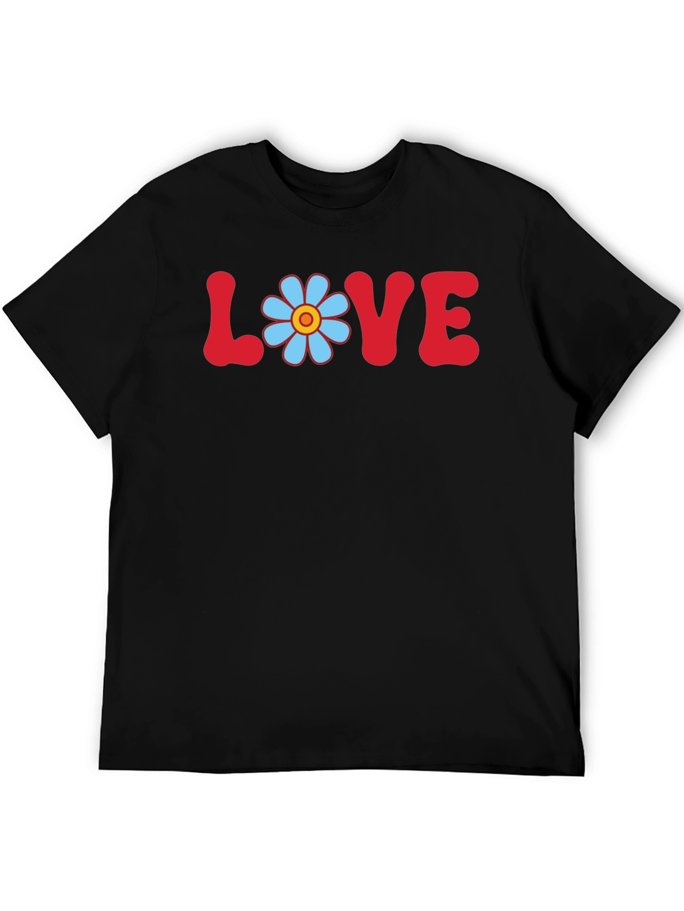 Love Flower Power T-Shirt Retro Graphic Tee