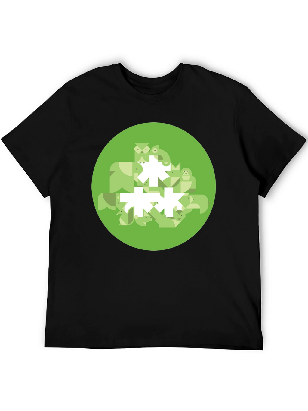 Geometric Animal Print Tee