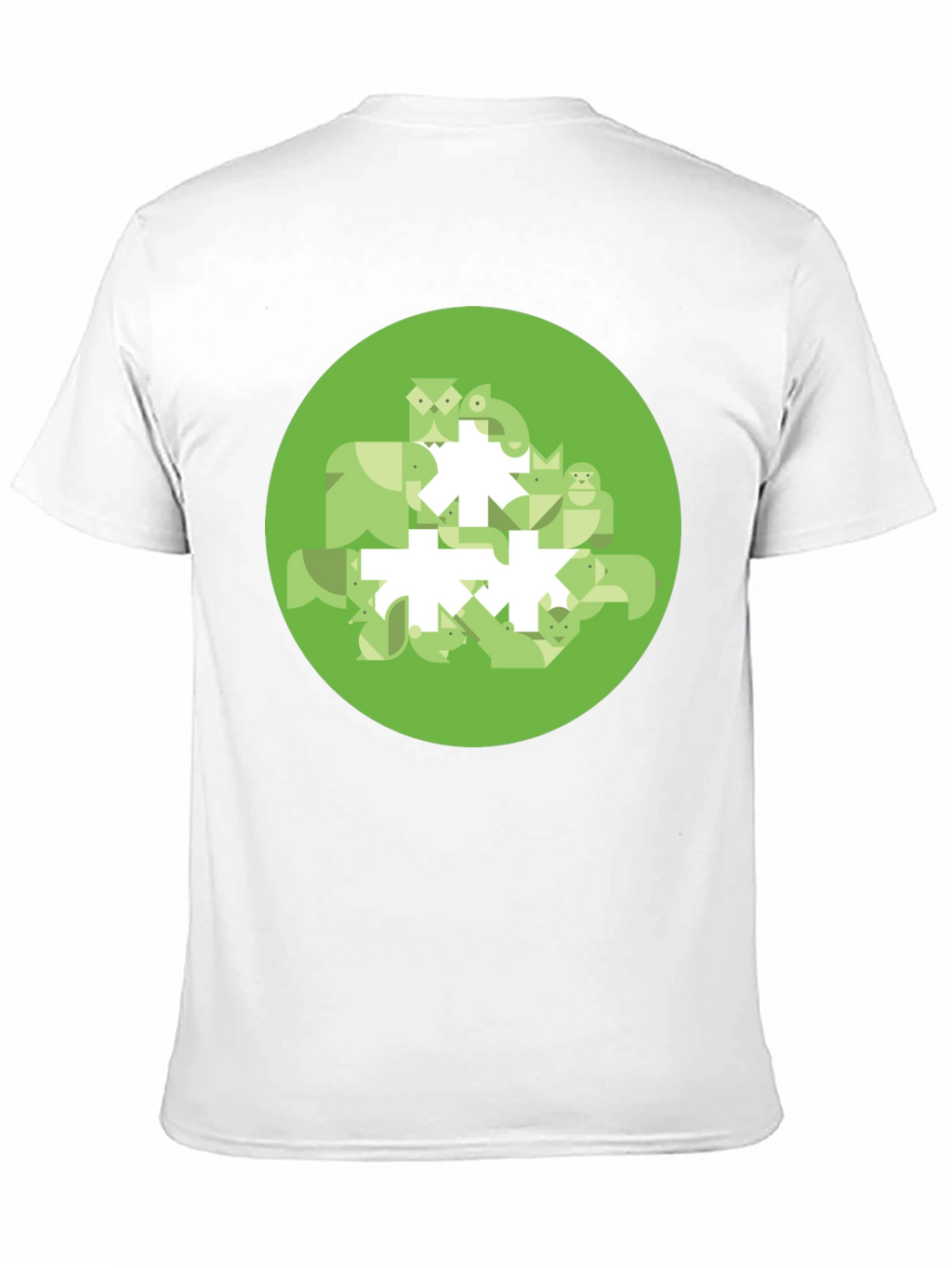 Geometric Animal Print Tee
