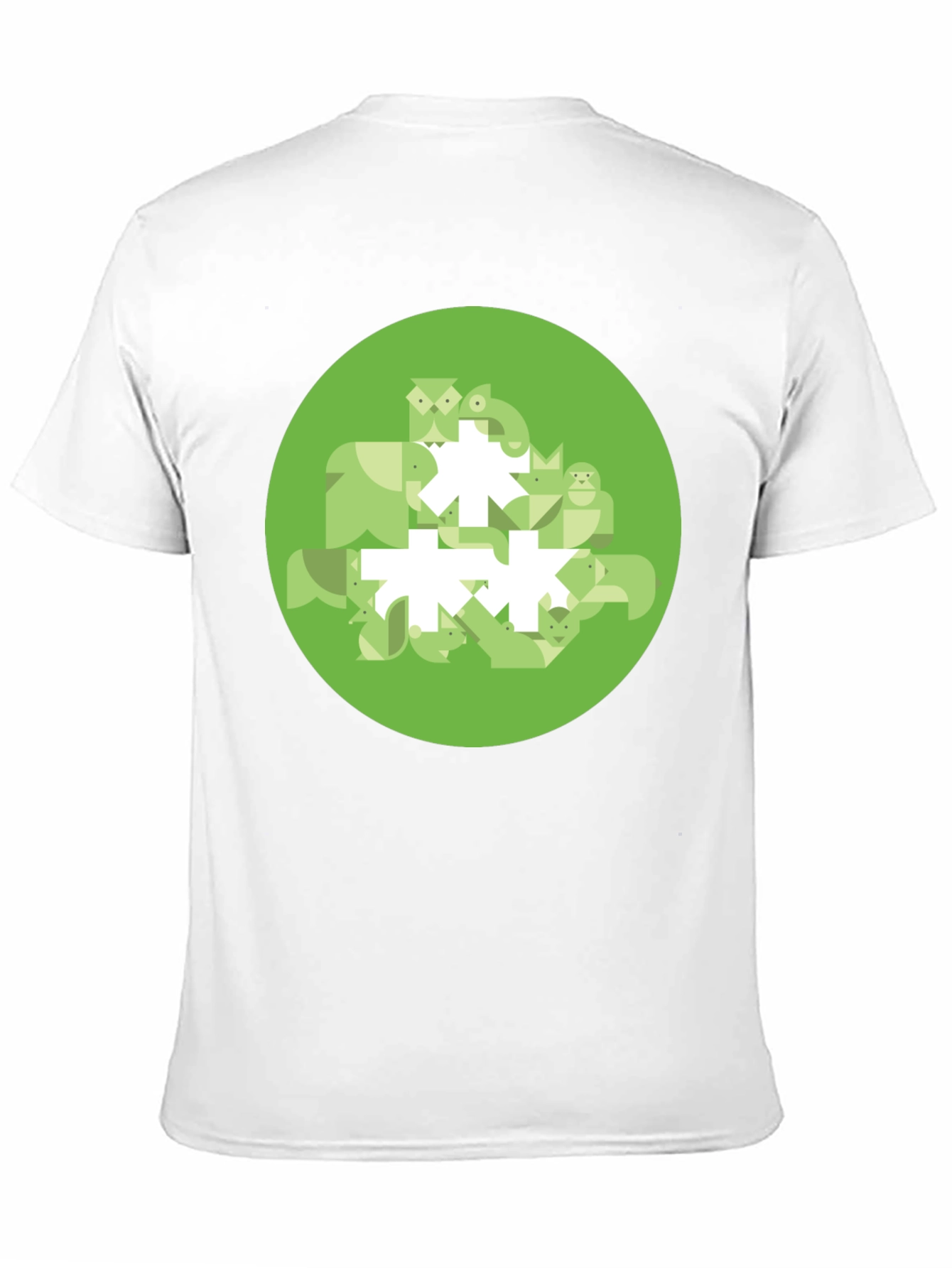 Geometric Animal Print Tee