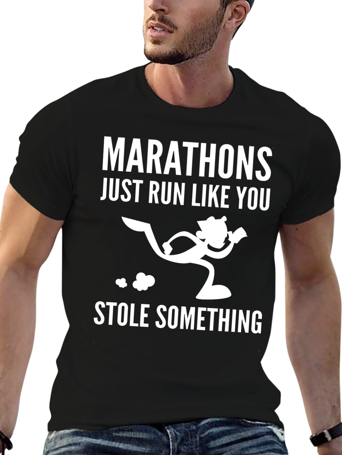 Marathon Running Humor Graphic T-Shirt