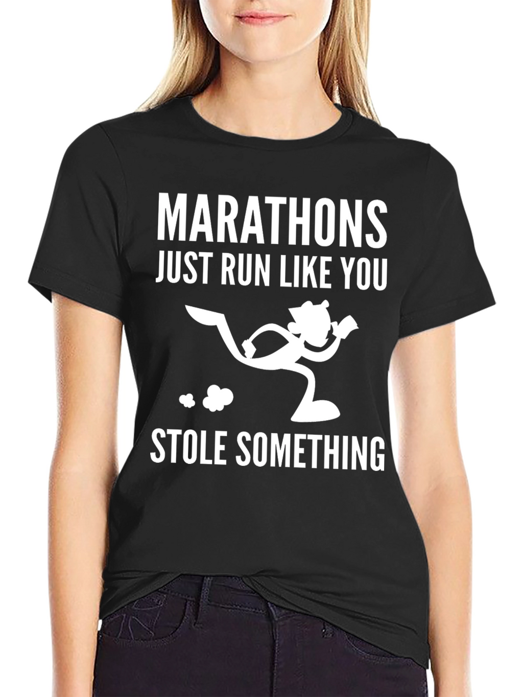 Marathon Running Humor Graphic T-Shirt