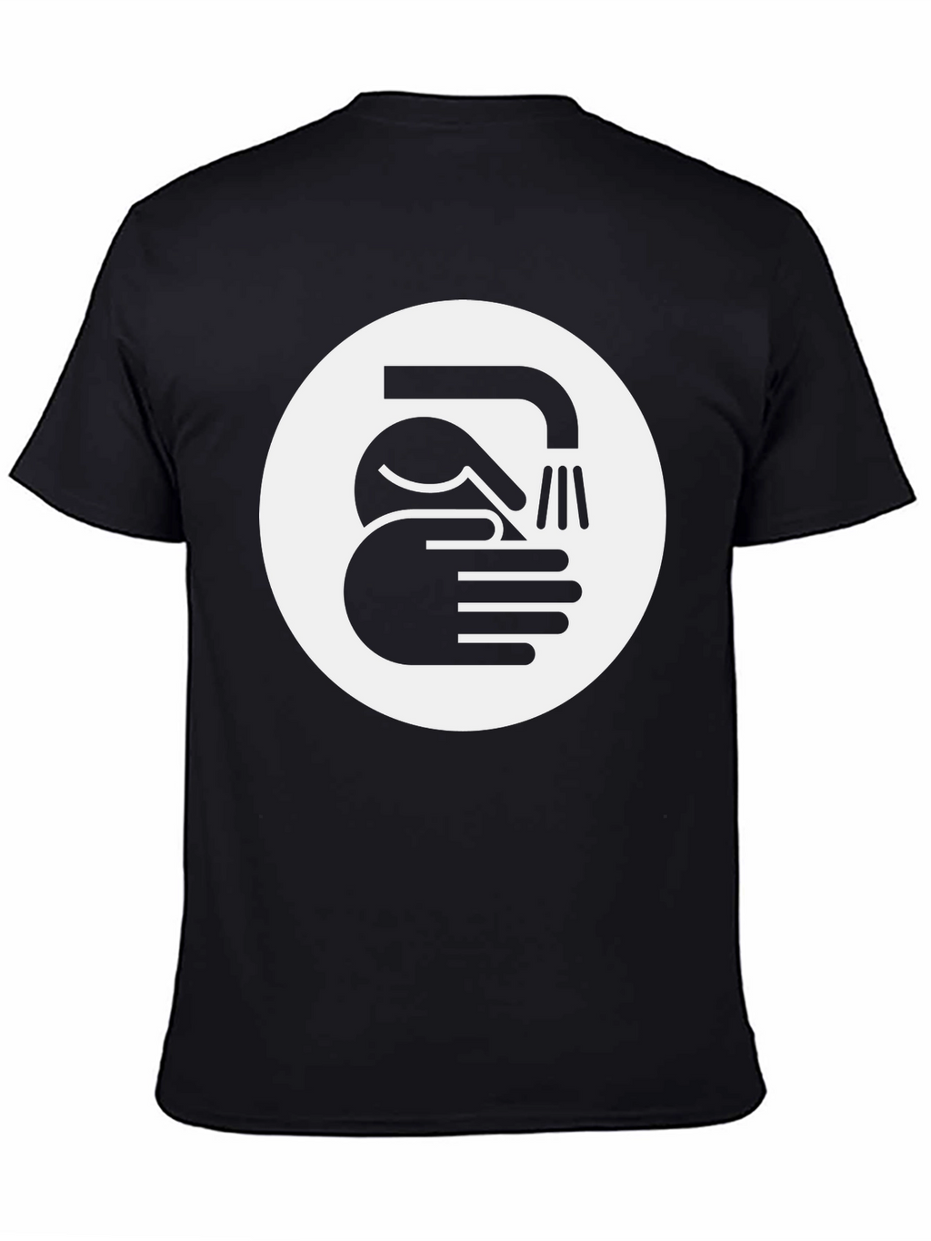 Wash Your Hands Graphic Tee - Black