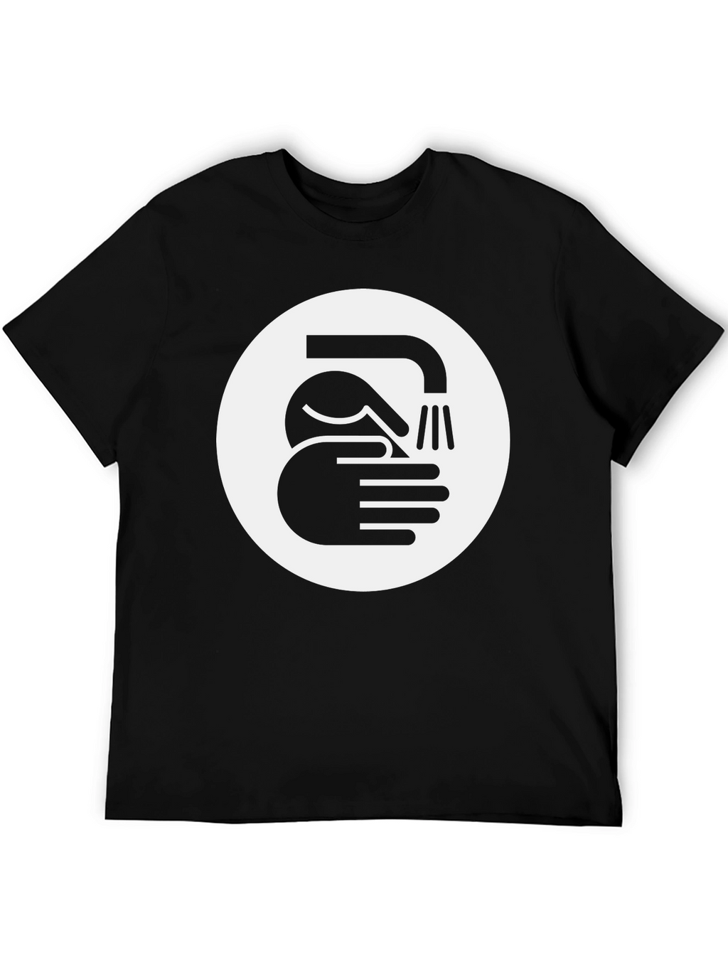 Wash Your Hands Graphic Tee - Black