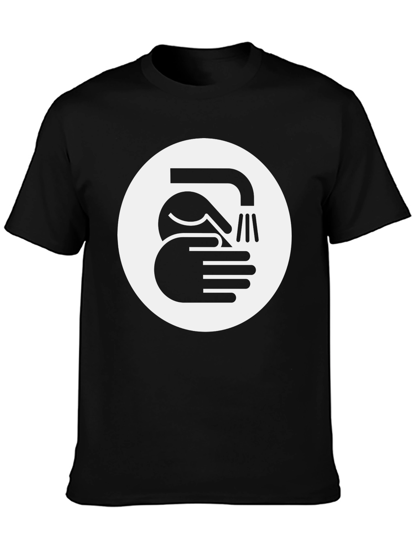 Wash Your Hands Graphic Tee - Black