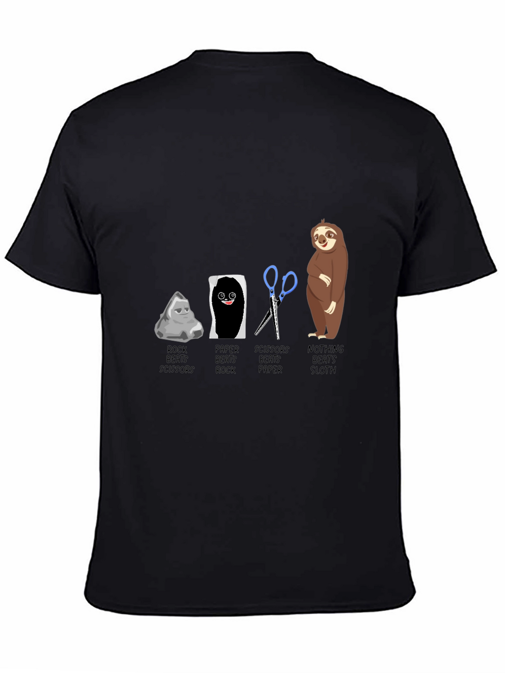 Rock Paper Scissors Sloth T-Shirt