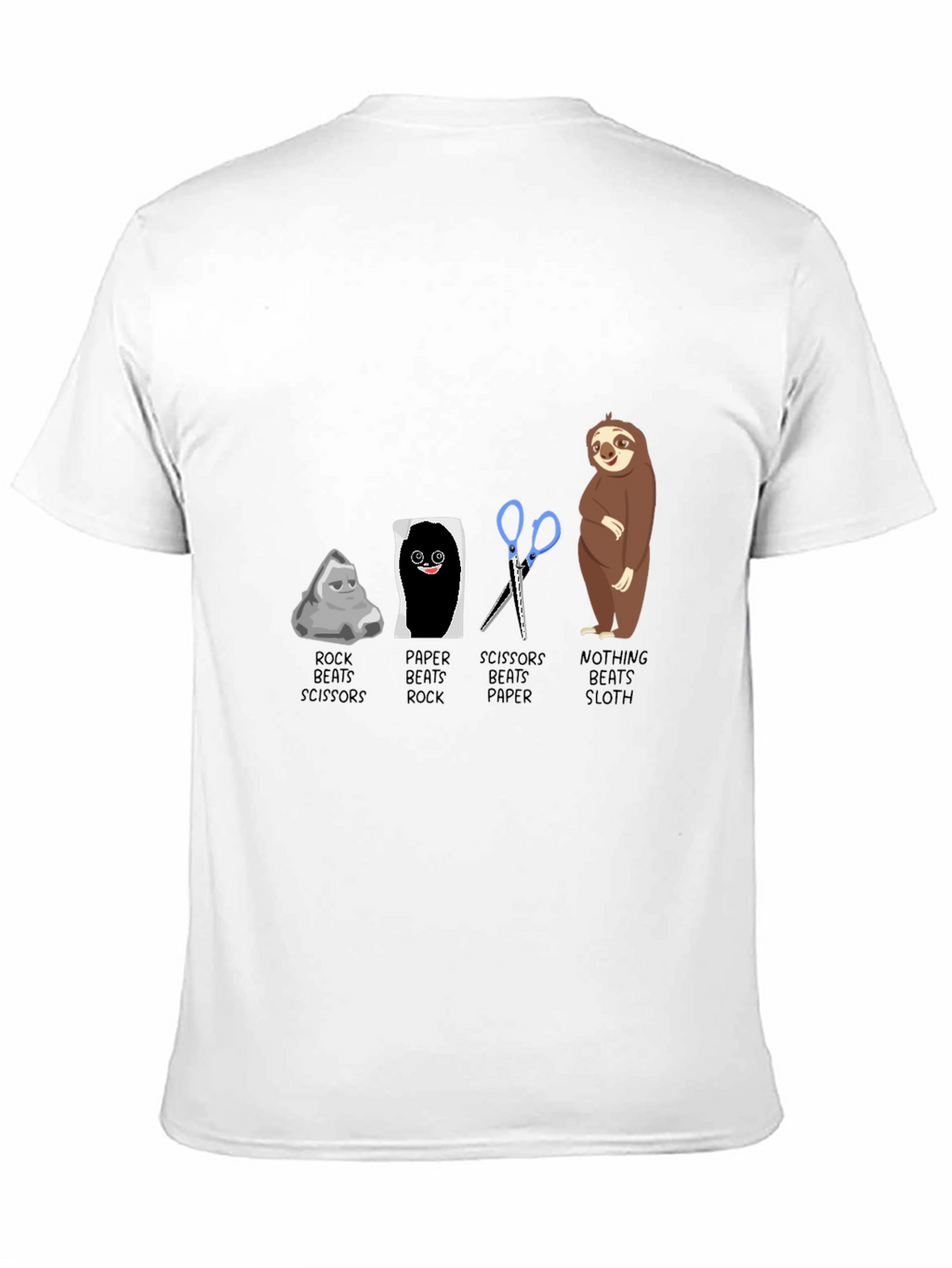 Rock Paper Scissors Sloth T-Shirt