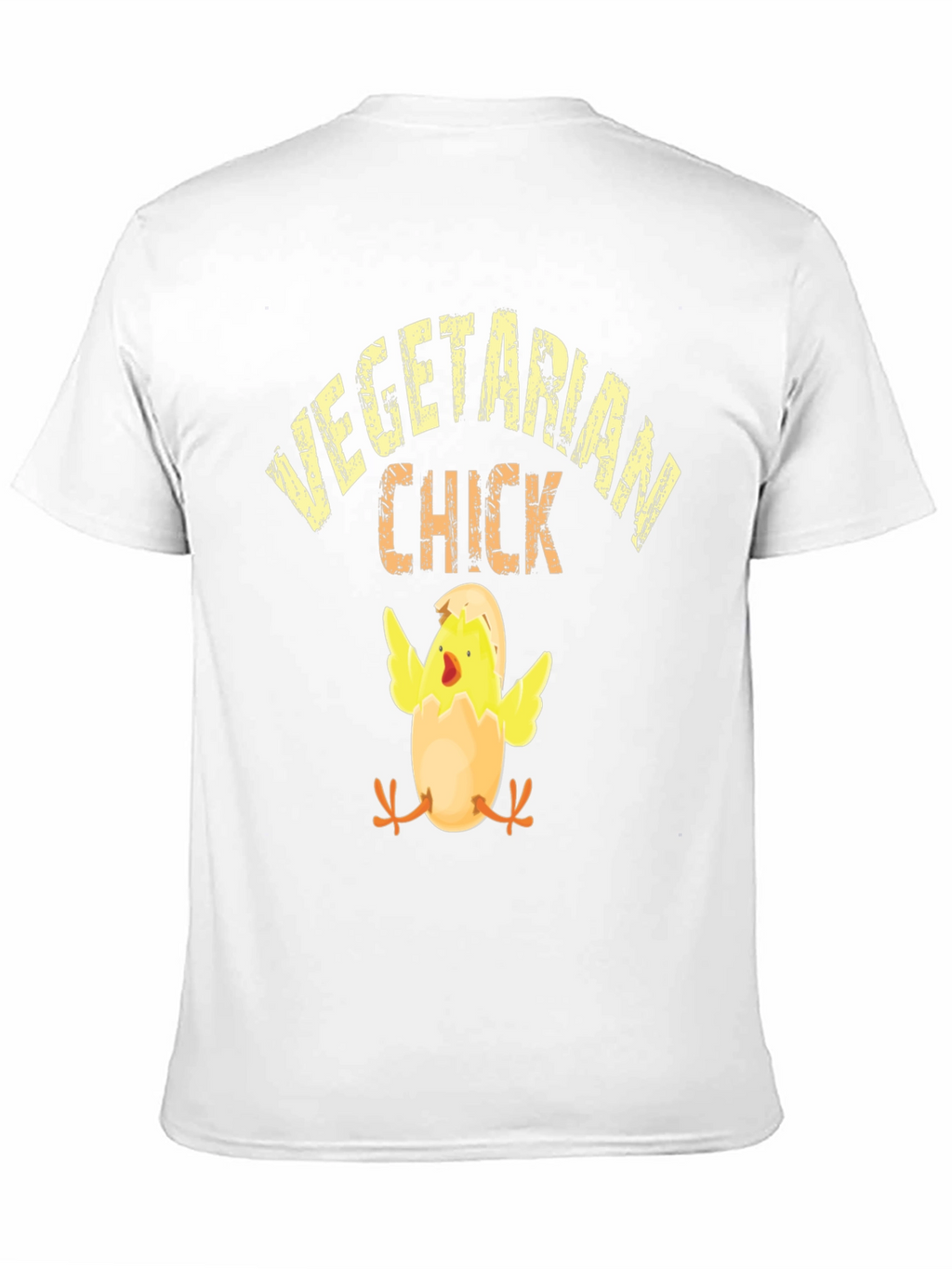 Vegetarian Chick Graphic T-Shirt - Black